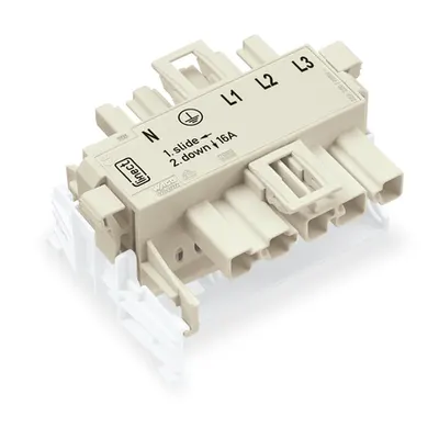 Linect® T-connector; 5-pole; Cod. A; 1 input; 2 outputs; white