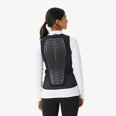 Vestă protecție spate MTB schi și snowboard DBCK 500 Negru/Bleumarin Damă