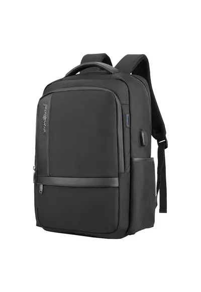 Rucsac laptop 15.6 "" SW22146 - 46×30×14 cm - extensibil +20% - impermeabil - port USB - poliester 1680D - negru