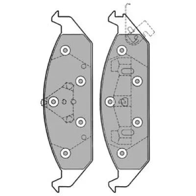 Set placute frana, frana disc DELPHI LP1161