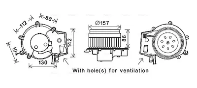 Ventilator habitaclu potrivit MERCEDES SL (R230), SLR (R199) 3.5-6.0 10.01