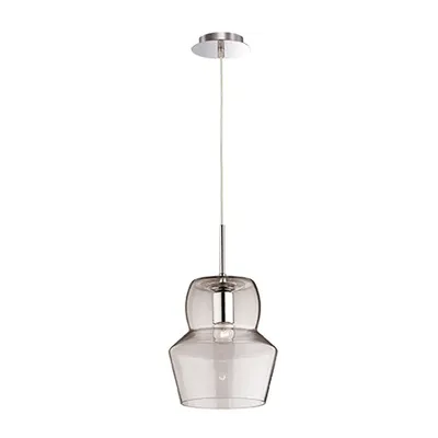 Pendul Zeno Big Trans, 1 bec, dulie E27, D:220mm, H:400/1400mm, Transparent