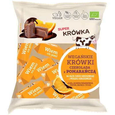 Caramele cu Aroma de Ciocolata cu Portocale fara Gluten Ecologice/Bio 150g