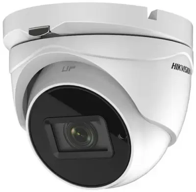 Camera supraveghere video Hikvision DS-2CE76H0T-ITMFS2, Turbo HD dome, 5 MP, CMOS, 2560 × 1944, 2.8mm (Alb)
