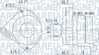 Alternator (14v, 90a) Potrivit Fiat 500, 500 C, Doblo Cargo, Grande Punto, Linea, Punto, Punto Evo, Punto Evo Hatchback 1.2 1.2lpg 1.4 10.05