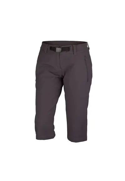Pantaloni elastici 3/4 regular fit pentru femei Wendy - Argintiu inchis