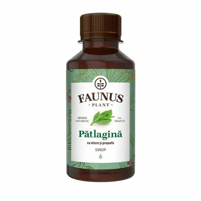 Sirop Patlagina cu Miere si Propolis 200ml Faunus Plant