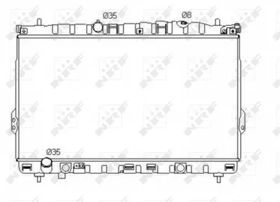 Radiator motor potrivit HYUNDAI HIGHWAY, TRAJET, TRAJET MINIVAN 2.0 2.0D