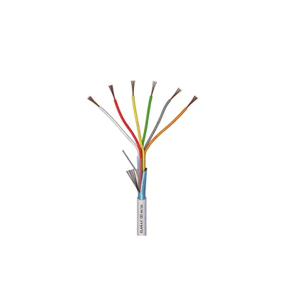 Cablu ecranat alarma Elan 6x0.22, cupru, 4.6 mm, 100 metri