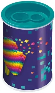 Ascuțitoare dublă Maped Pixel Party - Metalică