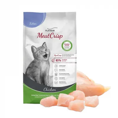Hrana uscata pentru pisici Platinum MeatCrisp Junior cu pui 1,5 kg