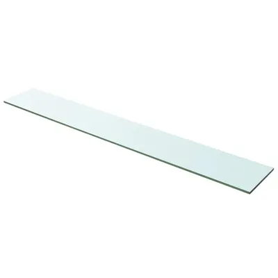 vidaXL Raft din sticlă transparentă, 100 x 15 cm