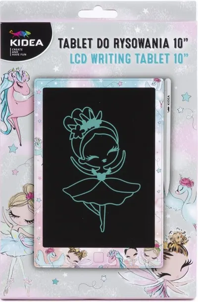 Tableta de desen Kidea - display LCD, 10'', balerina