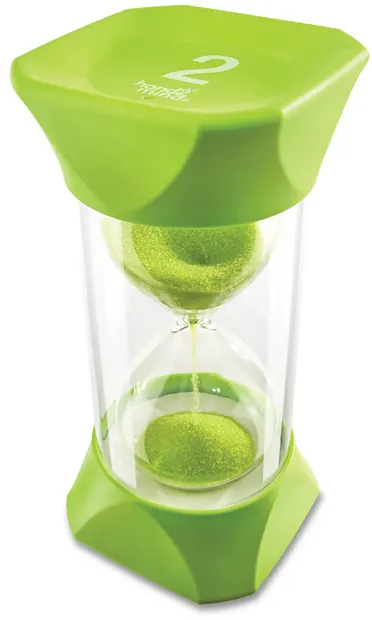 Clepsidra cu nisip Learning Resources - 2 minute, verde