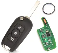 Cheie auto completa programabila, Techstar tip briceag, 3 butoane, compatibila Opel Astra K 2015–2021 – 434 MHz, cip ID46 PCF7961E, lama HU100