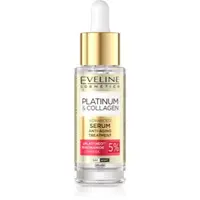 Eveline Cosmetics Platinum & Collagen Advanced Facial Serum Anti-Aging Treatment ser pentru contur cu colagen