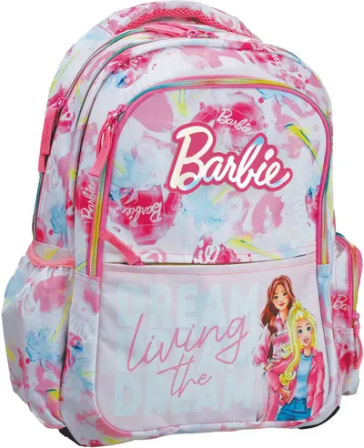 Ghiozdan școlar GIM Barbie - Paints, cu 3 compartimente