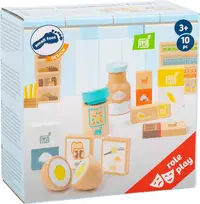 Set de joacă din lemn - Ingrediente de copt cu picior mic