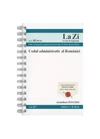 Codul administrativ al României. Cod 817. Actualizat la 30.04.2026 - Paperback brosat - Dana Apostol Tofan