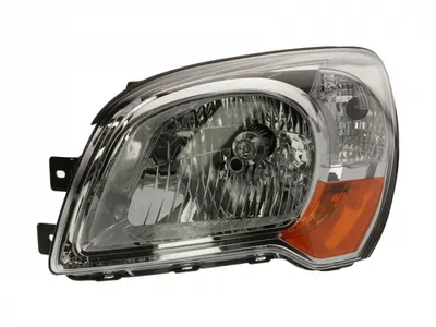 Far stanga (H4, electric, fundal cromat, fundal galben) KIA SPORTAGE 2010-2015
