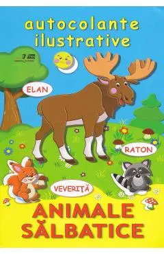 Animale salbatice. Autocolante ilustrative