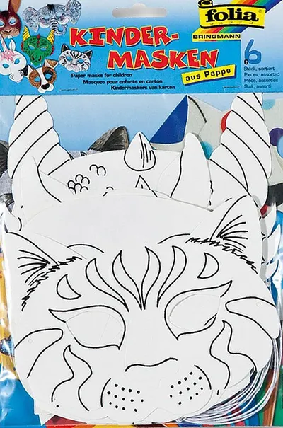 Set creativ Folia - Masti de colorat, Animale
