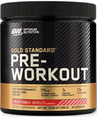 Gold Standard Pre-Workout, punch de fructe, 330 g, Optimum Nutrition