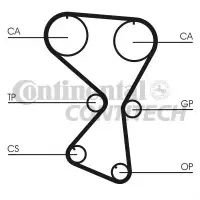 Set curea de distributie CONTITECH CT1071K1