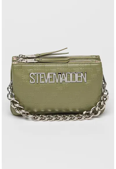 Geanta crossbody cu logo Bnicco - Verde sparanghel