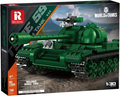 Constructor Reobrix World of Tanks - Type 59, 1:30, 748 piese