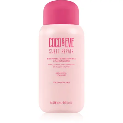 Coco & Eve Sweet Repair Repairing & Restoring Conditioner Balsam intensiv cu efect regenerator balsam regenerant intensiv pentru par deteriorat si vopsit 280 ml