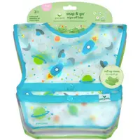Set 3 bavetele impermeabile Wipe off Green Sprouts Aqua Space