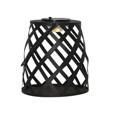 Felinar cu LED Star Trading Calabria, înălțime 20 cm, negru