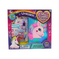 Jurnal cu abtibilduri si sclipici AM-AV Unicorn