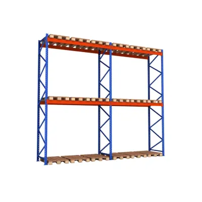 Raft pentru depozitare paleti 5670mm x Adancime 1100mm x Inaltime 3500mm, 3300kg/nivel/18 europaleti
