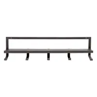 Cuier de perete negru cu raft din metal Quinn – WOOOD