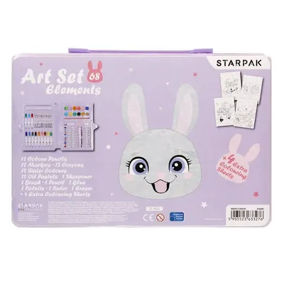 Set de desen Starpak Rabbit 68 piese