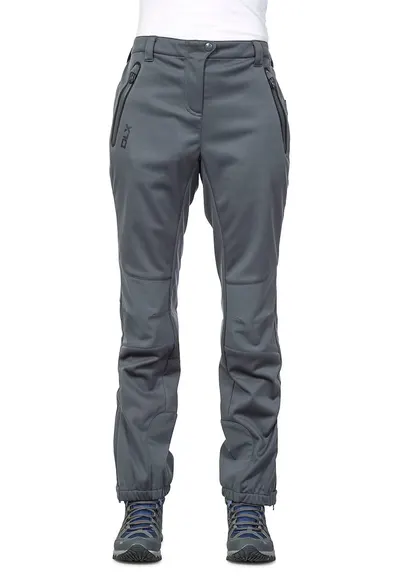 Pantaloni softshell pentru drumetii Sola - Gri inchis