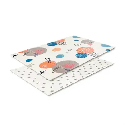 Covoras de joaca termic pentru copii Lorelli Ocean & Stars, din spuma XPE, design cu doua fete, pliabil, 120 x 180 cm