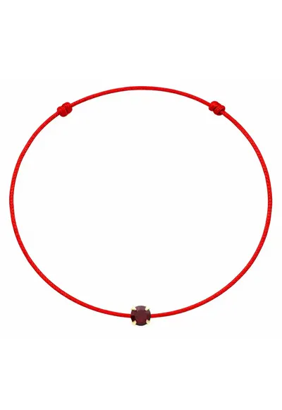 Bratara martisor decorata cu cristal Preciosa - Rosu