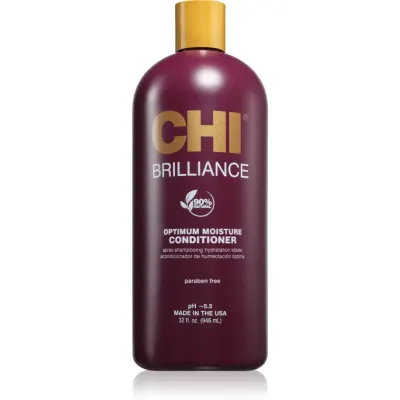 CHI Brilliance Optimum Moisture Conditioner balsam hidratant pentru păr uscat și deteriorat 946 ml