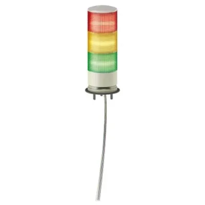 Harmony XVG, Coloana de semnalizare, 3 Unitati RGV, 24V, LED, BUZ, Montaj baza