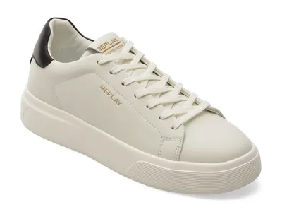 Pantofi sport REPLAY albi, MZ7O05L, din piele naturala