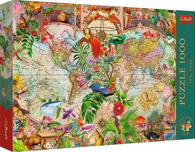 Puzzle Trefl din 1000 piese - Harta antică a lumii