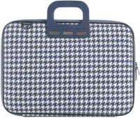Geantă Bombata - Pied de poule, 16", albastru