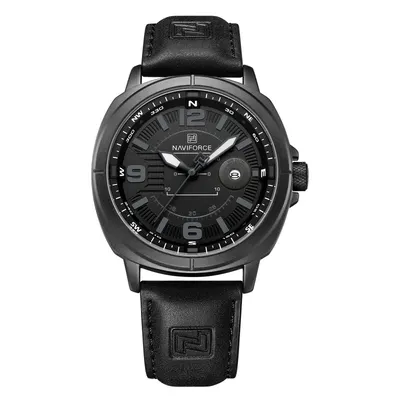 Ceas Bărbați Naviforce 8078 Negru - Design Business, Funcții Multiple, Dată automată, Rezistent la Apă 3ATM