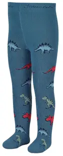 Colanți termici pentru copii Sterntaler - Dinosaurs, 80 cm, 10-12 luni, albastru
