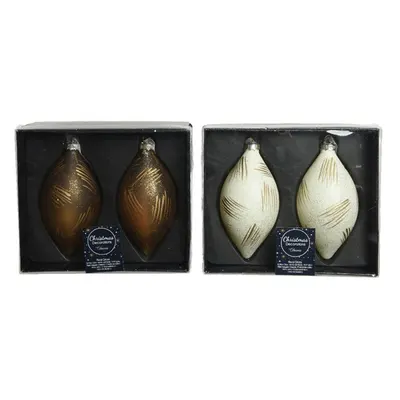 Set 2 globuri - Olive Glass - Gold Luxury Metal Details - mai multe culori