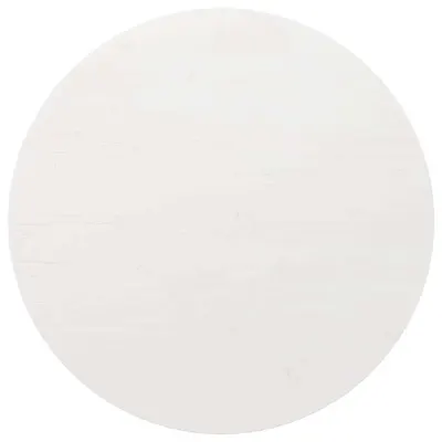 vidaXL Blat de masă, alb, Ø80x2,5 cm, lemn masiv de pin