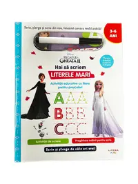 Disney. Regatul de gheata II. Scrie si sterge. Hai sa scriem literele mari